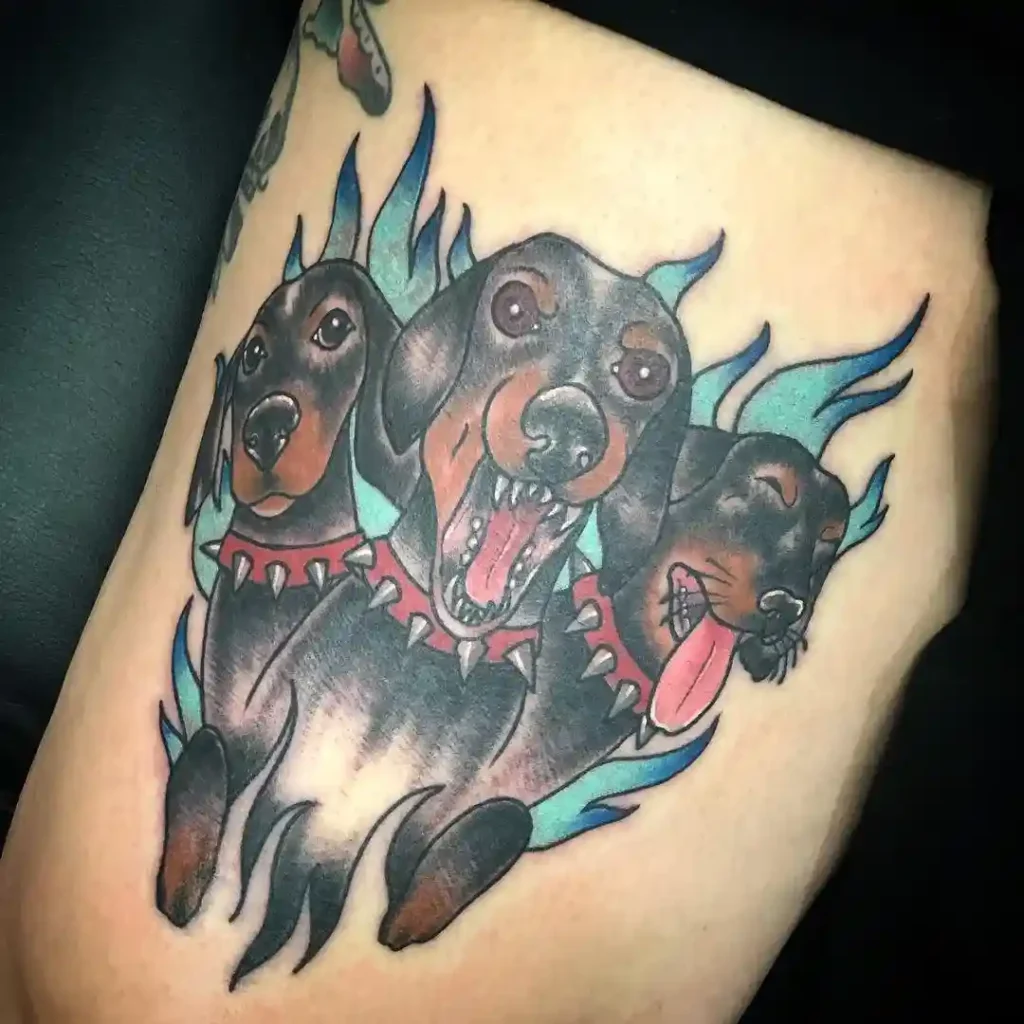 cerebus dog tattoo 1