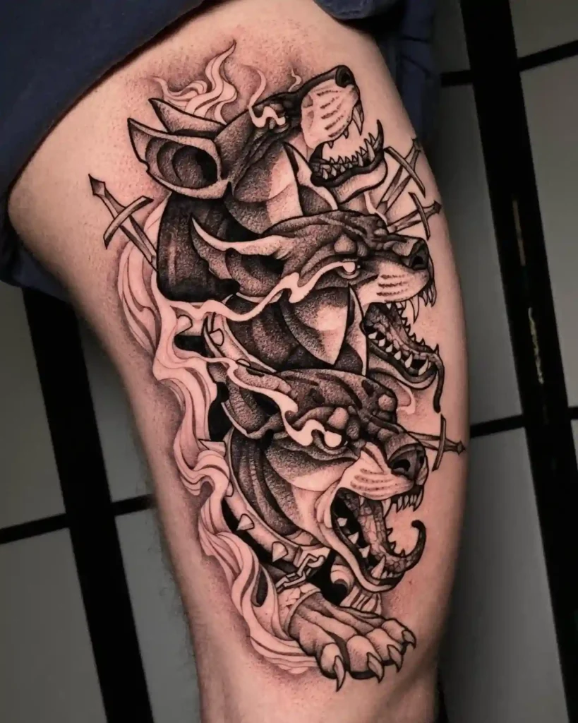 cerebus dog tattoo 15