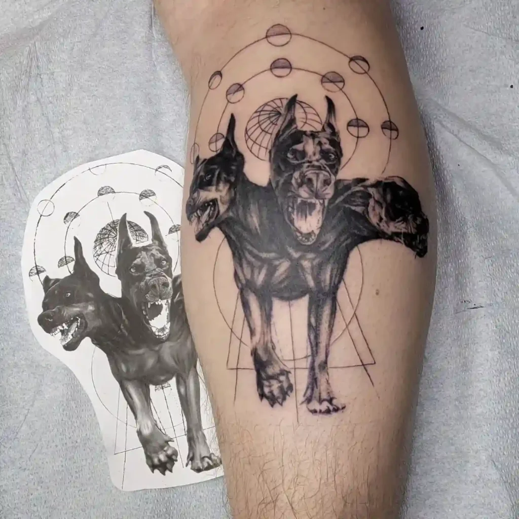 cerebus dog tattoo 17