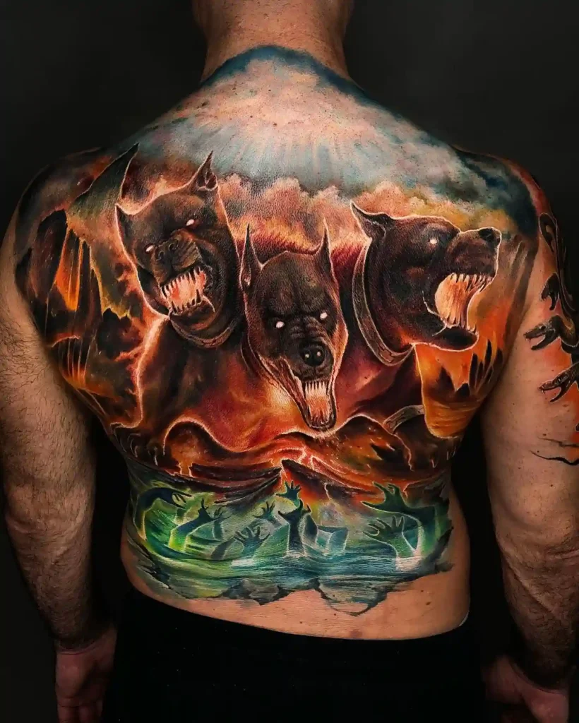 cerebus dog tattoo 24