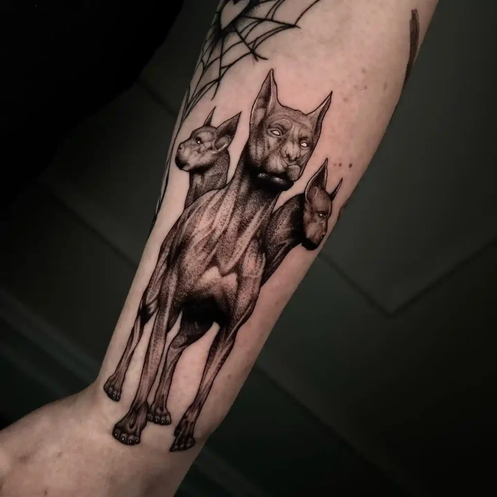 cerebus dog tattoo 29