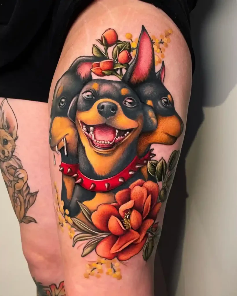 cerebus dog tattoo 5