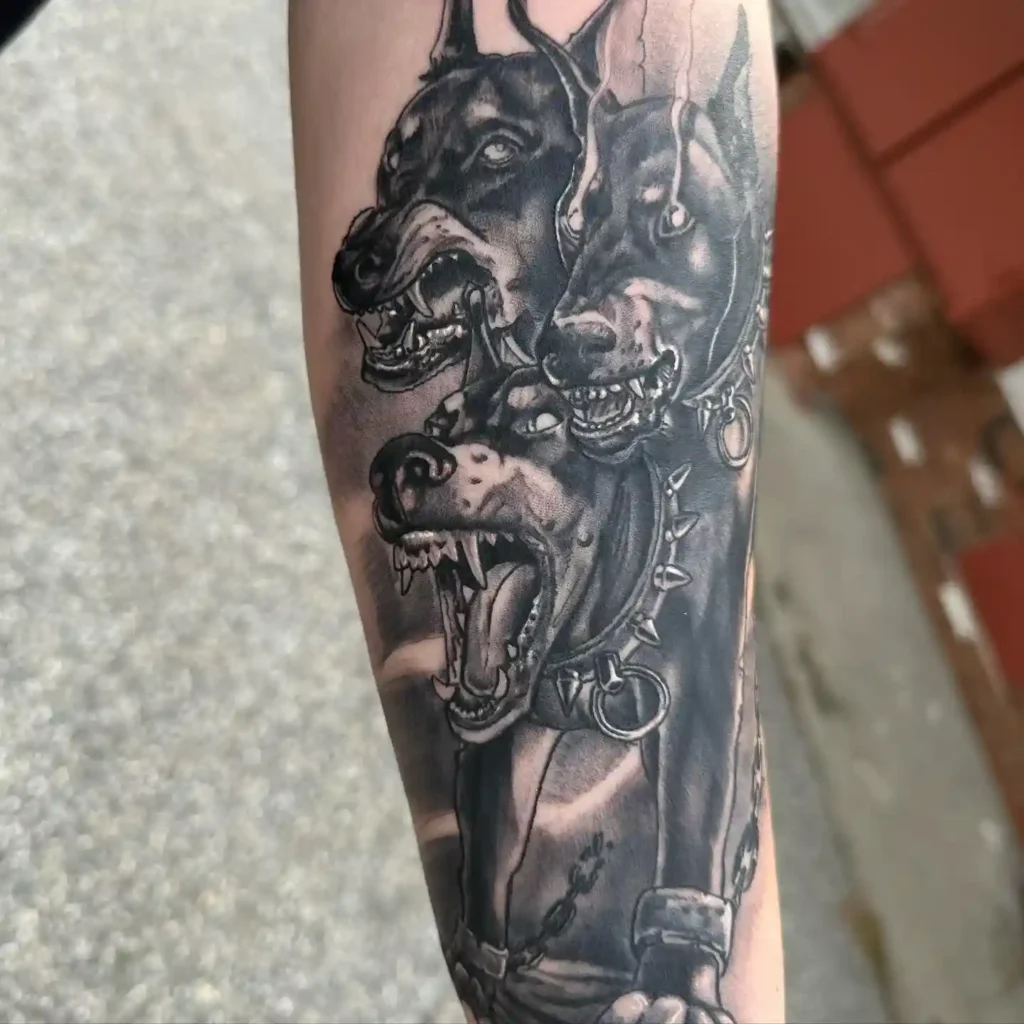 cerebus dog tattoo 6