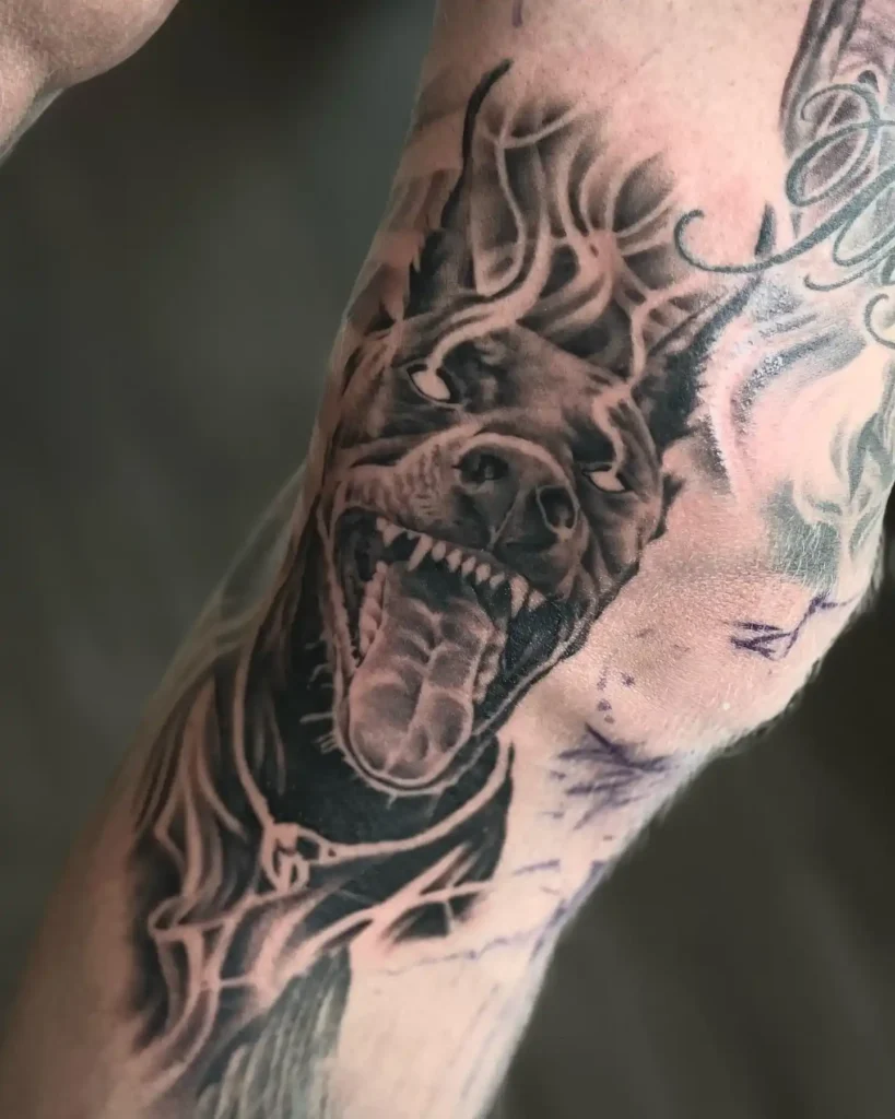 devil dog tattoo 10