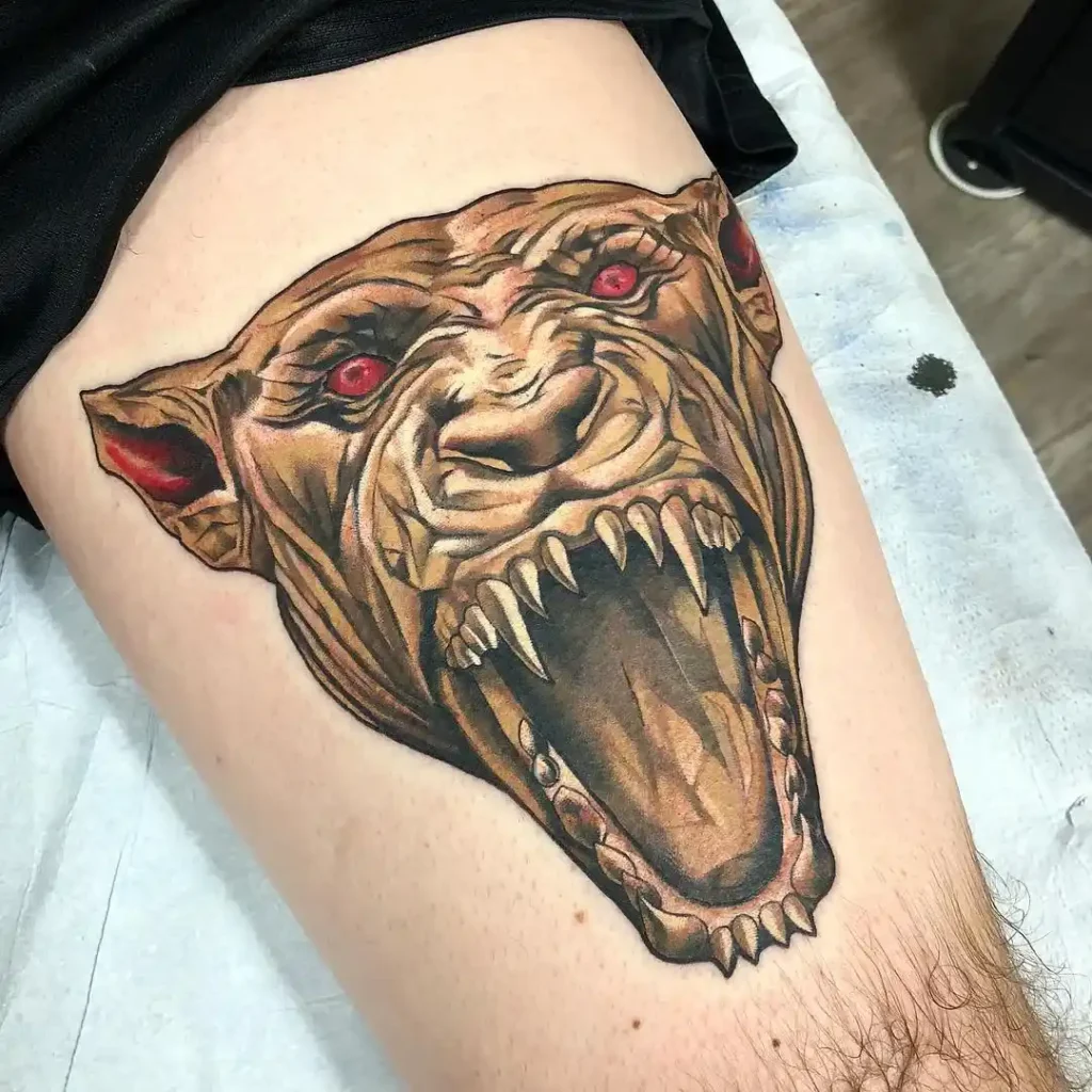 devil dog tattoo 2