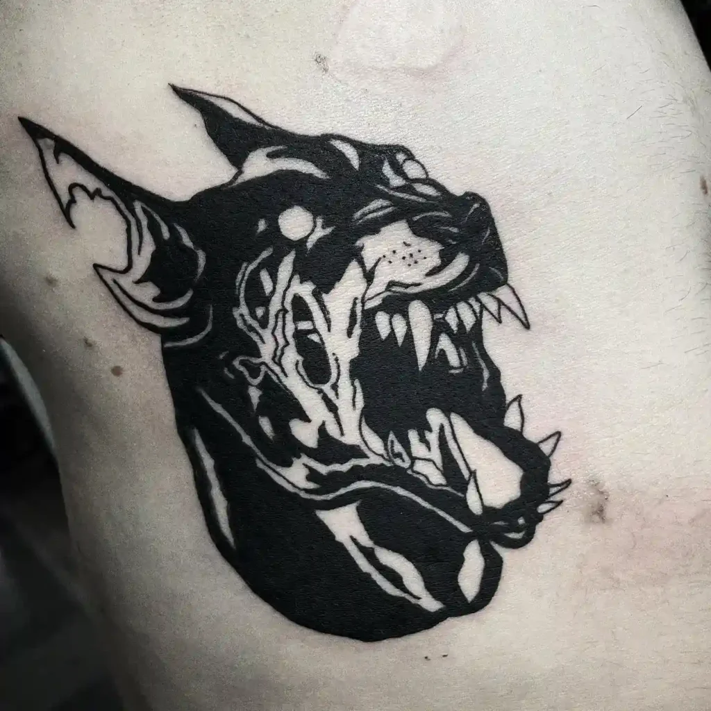 devil dog tattoo 24